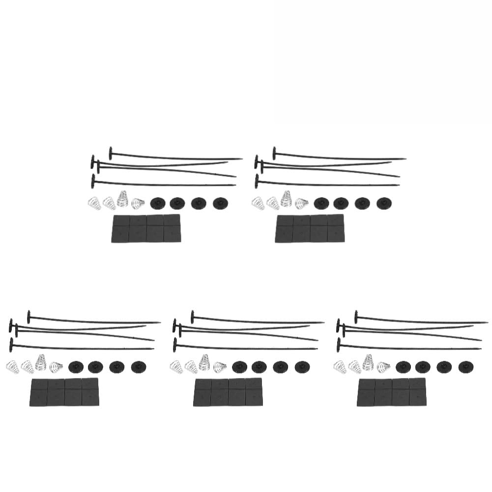 1-10 Zestaw Montażowy Wentylatora Do Elektrycznego Grzejnika Samochodowego, Paski Montażowe, Opaski, Uchwyty, 8 Podkładek Amortyzujących chłodzenia silnika(5 Pcs)