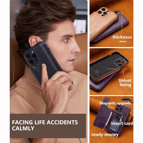 Étui en cuir pour iPhone 11 contre les rayures avec clapet magnétique - 2