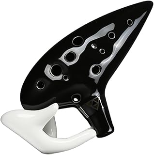 para Principiantes ocarina Ocarina Negra Ocarina De Doce Agujeros Del Tiempo Alto C Ocarina De 12 Agujeros Con Caja De Color
