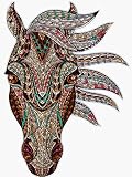 Horse Tribal Abstract Art Native American Geometric Horse Sticker - Sticker Graphic -Stickers for Hy