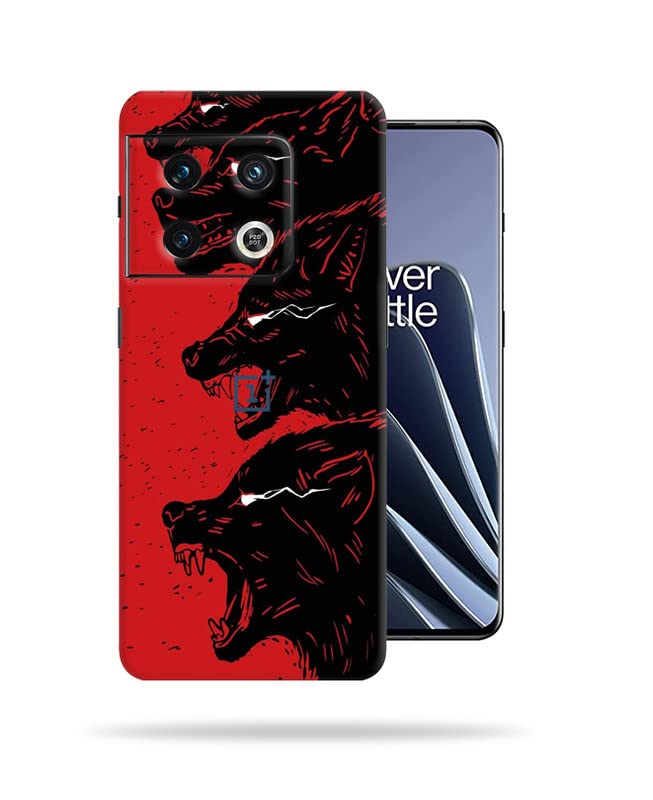 Image of Red Wolf Skin Back Protector Film Ultra Thin Scratch Resistant Vinyl (Not Case and Cover) for OnePlus 10 Pro 5G