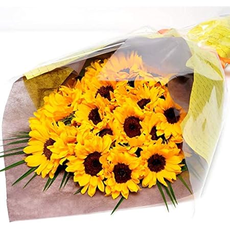 Amazon ひまわり30本の花束 花贈り花工房エーデルワイス 花束 オンライン通販