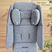Colukii Stroller Infant Insert Liner Seat Cushion Compatible with Uppababy Vista, Vista V2, Cruz, Cruz V2, RUMBLESEAT V2 and RUMBLESEAT V2+, Skin Friendly Fabric (Light Gray)