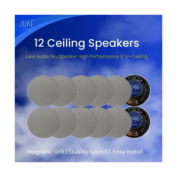 | 6 Zone Amplifier with 12 Ceiling Speakers | Multi-Room Audio Package - Image 5