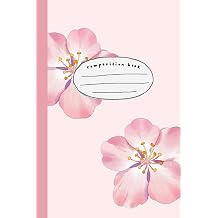 Floral Composition Notebook   120 Pages, A5 Lined with Pink Pastel Flower Design for Writing, School, and Personal Notes Cute Aesthetic Floral ... Girls, and Women | Perfect Gift Idea
