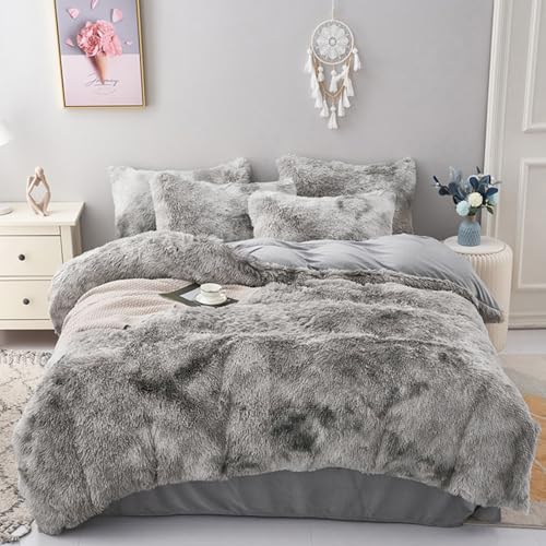 MorroMorn 5 PCS Shaggy Duvet Cover Bedding Set - Fluffy