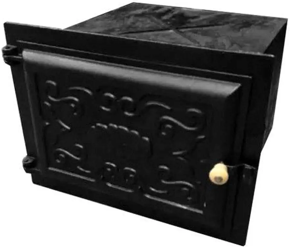 Forno Ferro Fundido Tampa Ferro Fogão Lenha 50x47x33cm G