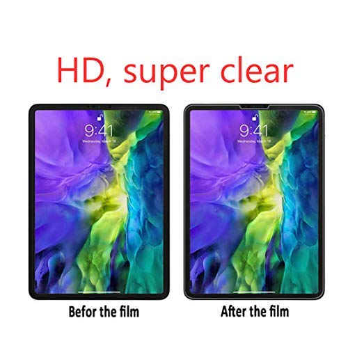 HYMY Funda + Vidrio Templado Protectores Pantalla para Lenovo Tab M8-HD 2019/TB-8505X, Protector de Pantalla with PU Flip Cover Case Carcasa -Black