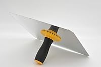 Vista 2 de Halcón de enlucido de aluminio con mango de agarre suave, soporte para tablero de mortero de yeso herramienta de enlucido para cemento, mortero