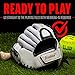 Franklin Sports Fastpitch Softball Glove - Fastpitch Pro - Adult and Youth Softball Mitt - Infield and Outfield - Right Handed Glove - White/Gold - 11