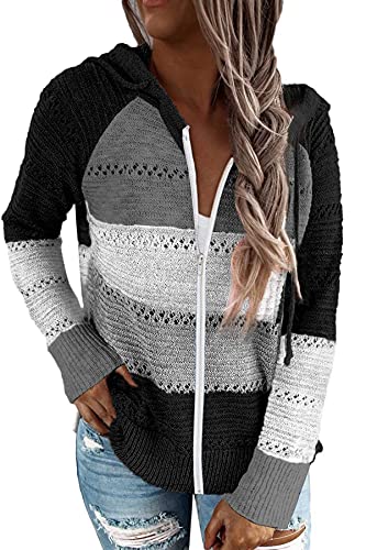 GOLDPKF WickelpulloverDamen Strickjacke Bunt Langarmshirt Damen Hoodies...
