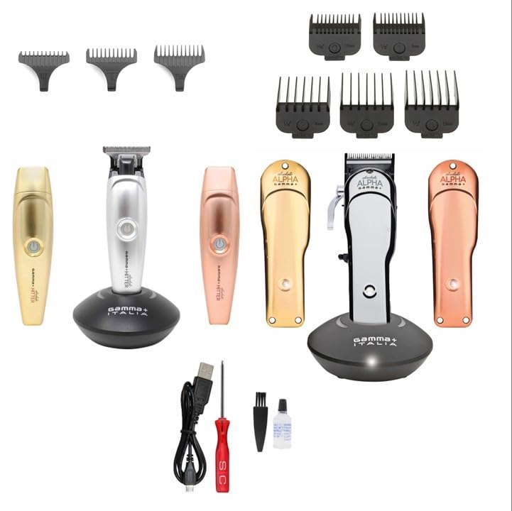 GAMMA+ Absolute Alpha Pro - Cortadora de pelo con recortadora Absolute Hitter