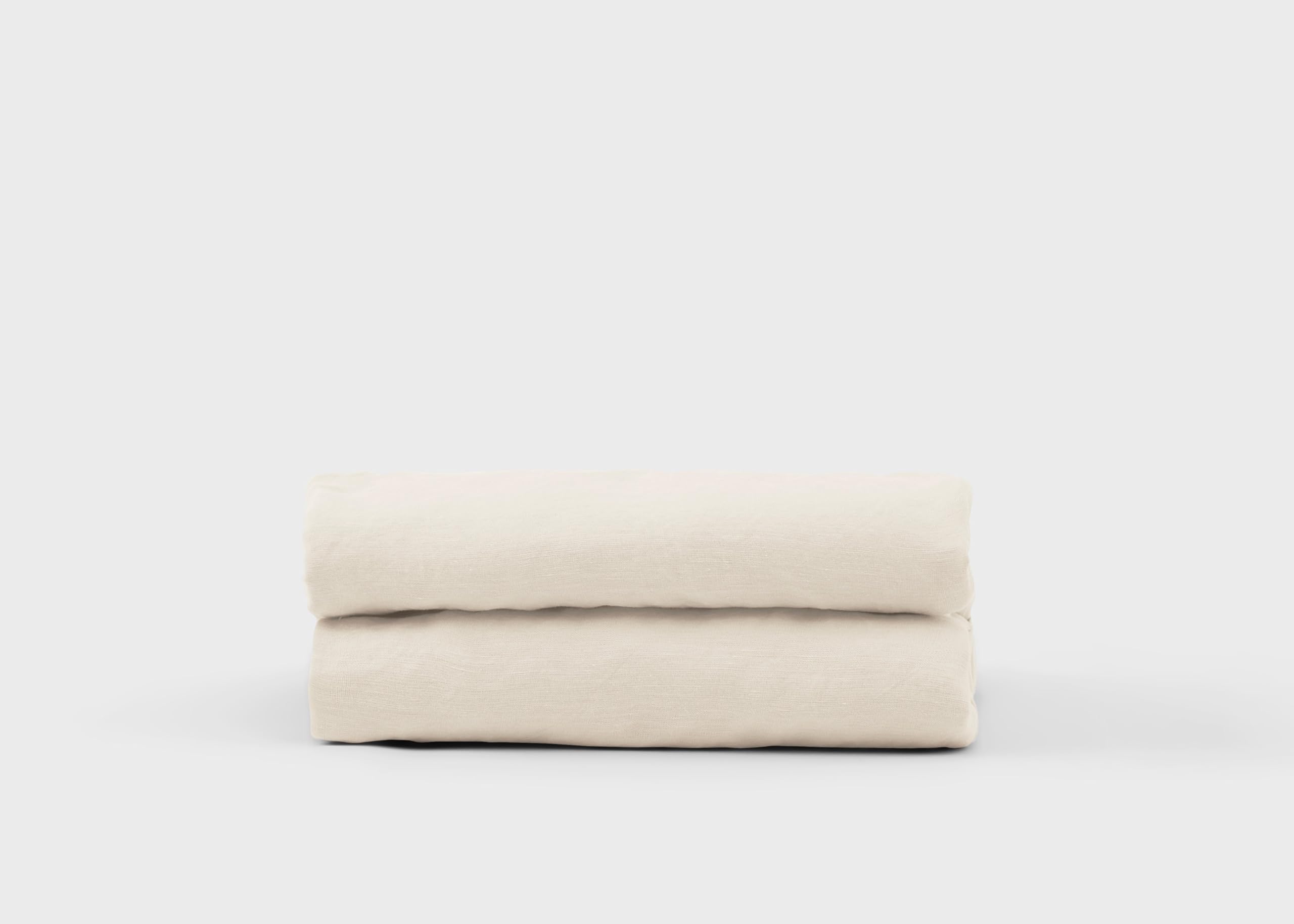 Simba Sleep Cool Linen Fitted Sheet - King / Soft Oat