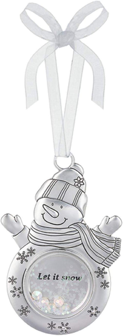 Ganz Ornament Let It Snow Home Decor,Silver