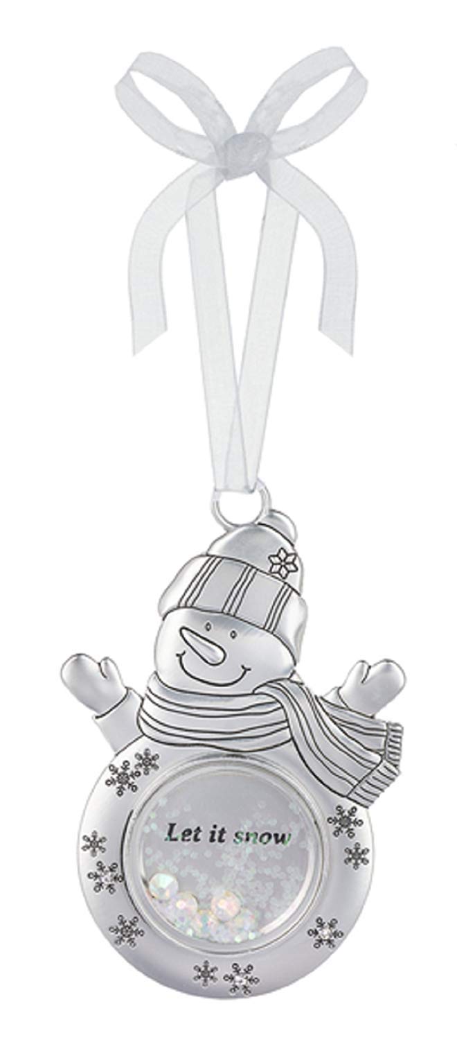 Ganz Ornament Let It Snow Home Decor,Silver