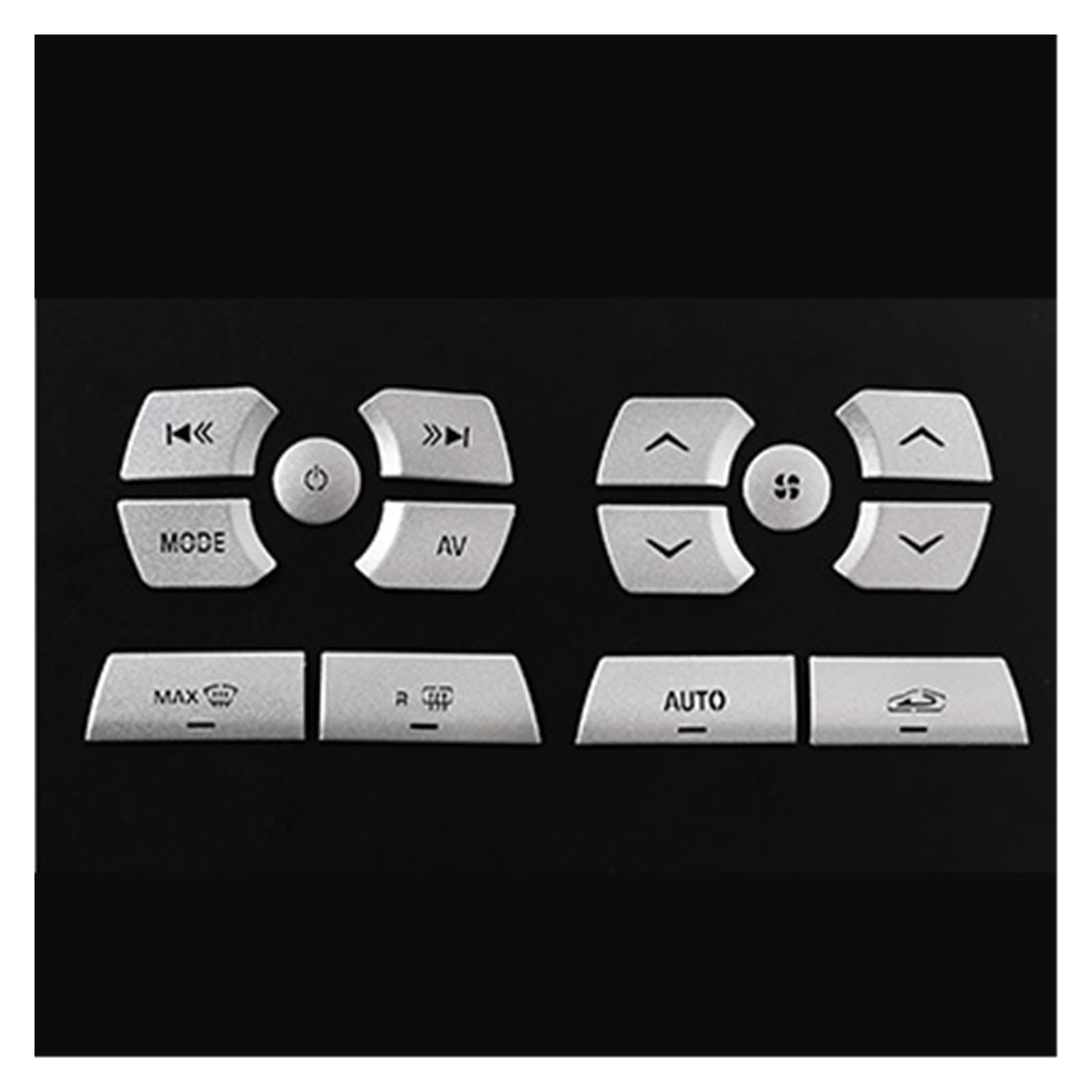 Auto Interior for Jaguar for XF 2012-2015 Car Central Control Air Conditioning Multimedia Button Decoration Stickers(Style D)
