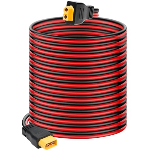 Câble XT60 pour panneau solaire de 9,1 m : connectez votre station d'alimentation au camping