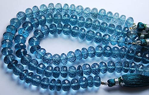 Quartz de Londres mystique perles rondelles facettées 8-9mm de qualité supérieure pour bijoux DIY