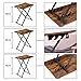 HOOBRO Mesa Auxiliar Plegable, Altura Ajustable, Mesa Lateral para Sofá, 60 ×...