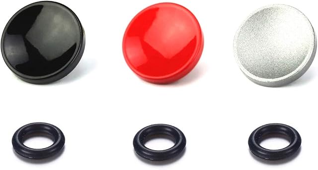 LXH 3 PACK (Red+Black+Silver) Camera Metal Concave Shape Shutter Release Button Compatible With Fujifilm XT20 X100F X100T X100S X-PRO2 X-T10/20 X-PRO1 Leica M1 M Series Nikon Df Olympus PEN-F