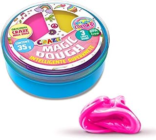 CRAZE 58856 Magic Dough Plastelina W Puszce, Wielokolorowy, 80g
