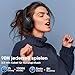 DOQAUS Kopfhörer Kabellose Bluetooth, Bluetooth 5.4 Bluetooth-Kopfhörer Over Ear, 90 Std. Akku, App Steuerung & 9 EQ Modi, HiFi Stereo Sound mit Bass, mit Mikrofon für Arbeit, Reisen & Alltag, Schwarz