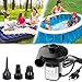 Lambony Pompa Elettrica Portatile 150W Pompa di Aria Elettrica Gonfiabile con 3 Allegati per Quick Vestizione e di Pompaggio, Leggero & Pratico per Materassi/Giocattoli Gonfiabili/Campeggio Outdoor