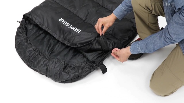 Amazon.co.jp: HAWK GEAR Sleeping Bag, Mummy Type, For Camping