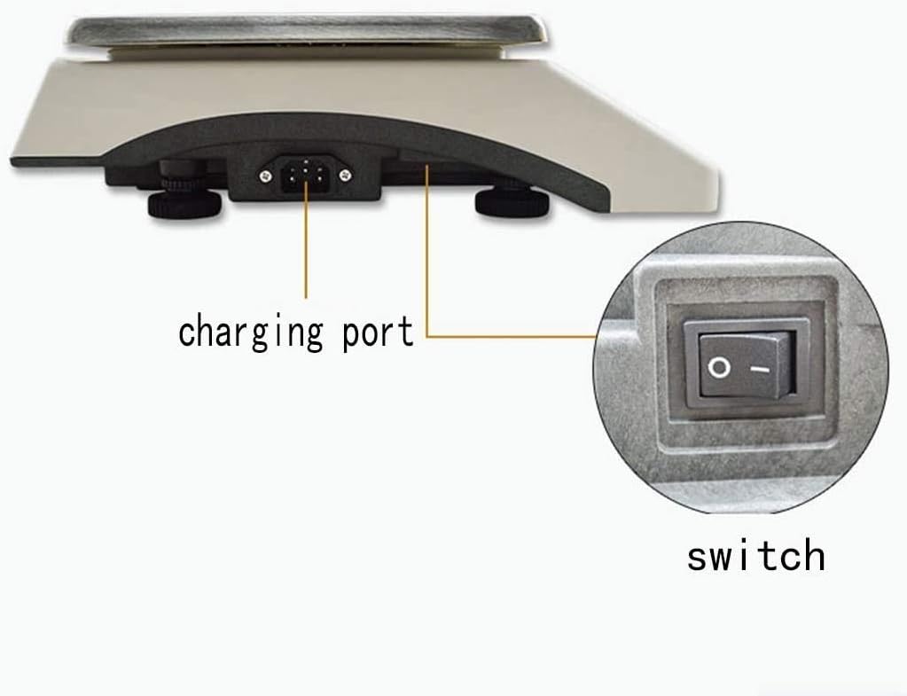 Electronic Scale, High-Precision Counting Platform Scale, Electronic Precision Industrial Scale with Tare Calibration Function, Suitable for Shops, Kitchens and Restauran,A-3kg/0.1g