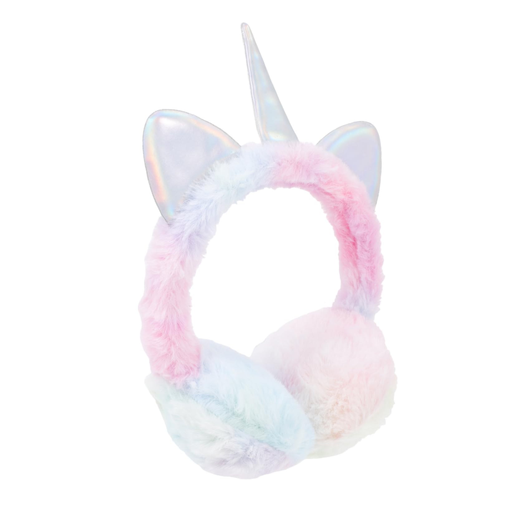VANZACK Unicorn Sequin Ear Muffs for Boys and Girls Winter Warm Ear Protectors Anti-slip Plush for Christmas
