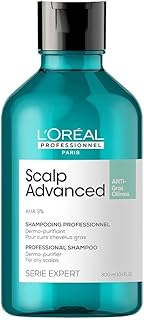 شامبو من لوريال بروفيشنال للشعر الدهني، للتحكم بالزيت، مختبر ديرماتولوجياً ومضاد للزيوت، عبوة واحدة سعة 300 مليلتر