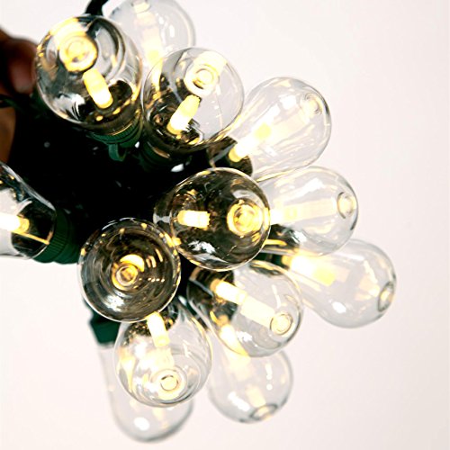 Bethlehem Lighting GKI 25-Light Edison LED, 36 X 8 X 12-Inch, Warm White on Black Wire