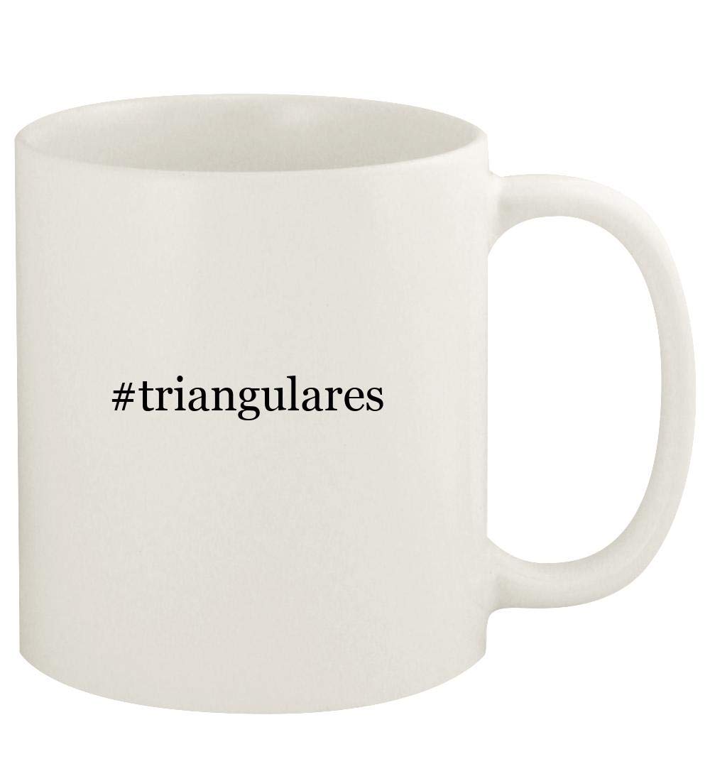 #triangulares - 11oz Hashtag Ceramic White Coffee Mug Cup, White