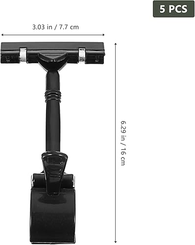 Miniatura 9 de Gadpiparty 5 unids Pop Publicidad Carpeta Pared Sign Holder Clip Board Holder Tag Display Holder Food Sign Holder Merchandise Poster Sign Stand Clip