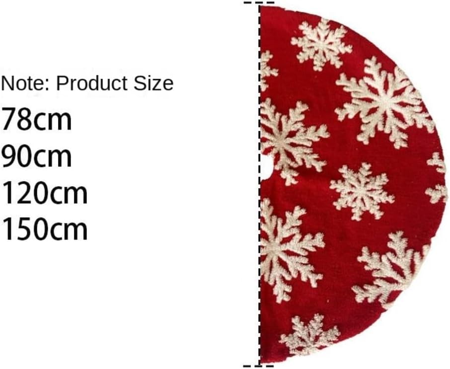 Tree Skirt Christmas Christmas Tree Skirt Snowflakes Plush Socks Christmas Supplies Tree Bottom Decoration Christmas Tree Decoration Supplies Christmas Skirt Tree