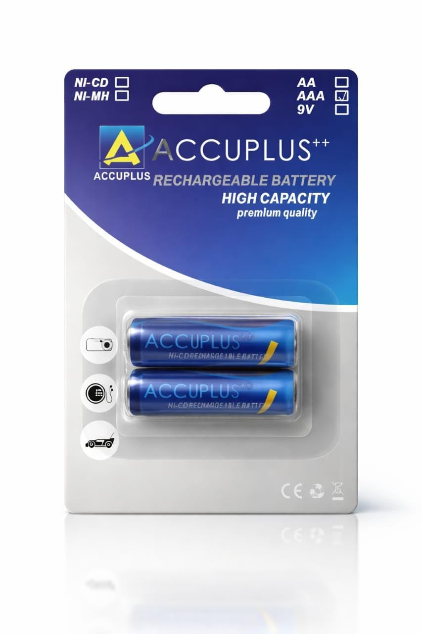 AAA Rechargeable Battery 1100mAh 1.2V | Pack of 2 | Low Self Discharge | Used with Digital Camera, Game Controller, LED Torch, Toys, Shaver and More (Ni‐Mh)-image-34