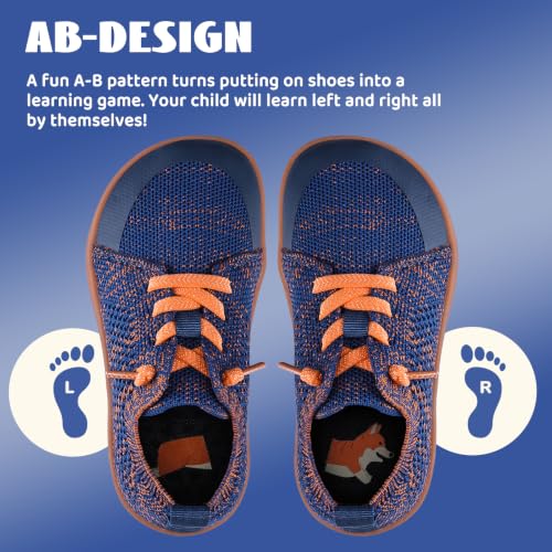 Image of WateLves Toddler Little Kids Wide Barefoot Shoes Boys Girls Minimalist Sneakers Lightweight Breathable Walking Shoes | Naturally Splay | Flexible Fit