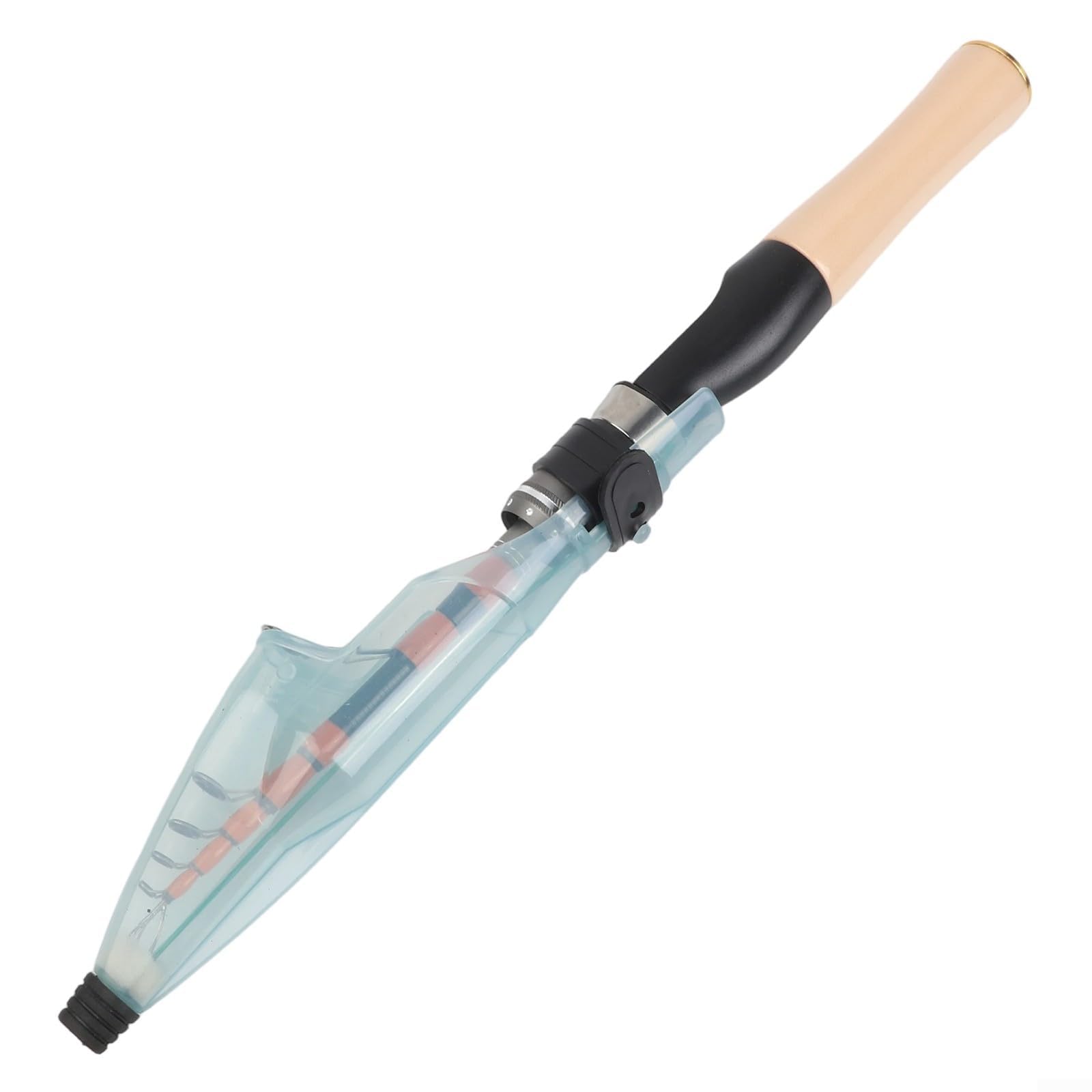 Carbon Fibre Telescopic Fishing Rod UL 4-10lb Line Weight - Lightweight 1.5m Casting Pole for Freshwater Saltwater 35cm Folded