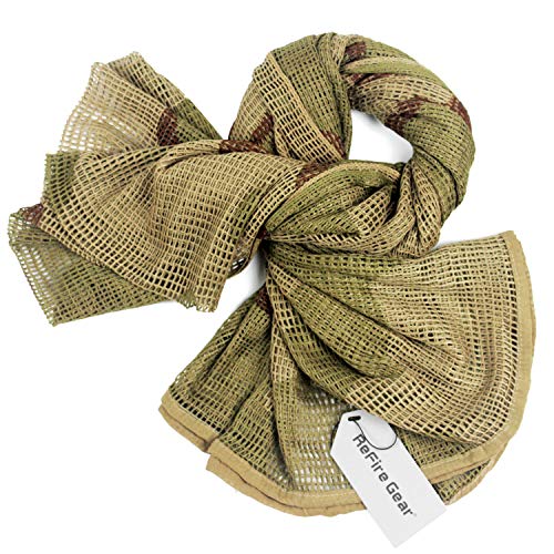 ReFire Gear Tactique Camouflage Maille Net Echarpes Militaire Ext¨¦Rieur Chasse Airsoft Cacher Wrap Visage Voile 190 X 90cm