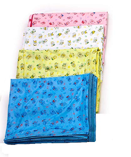 PEUBUD Baby's Waterproof PVC Plastic Protector Sheet (Multicolour, Double Size, 78 X 54in, XL)