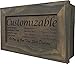 Bellewood Designs Customizable Gun Cabinet Wall Decoration - Personalized Gun Safe To Securely Store Your Gun In Plain Sight (Gray)