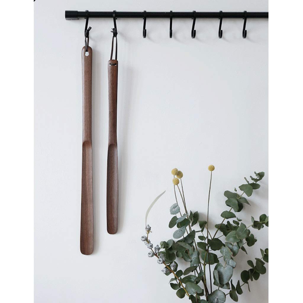 WDX- Calzador 50/60/75 cm Extractor de Zapatos Largos de Madera Maciza Creativo Nogal Negro Conveniente Ancianos Zapatos de Mujer Embarazada Conveniencia (Size : 60cm)