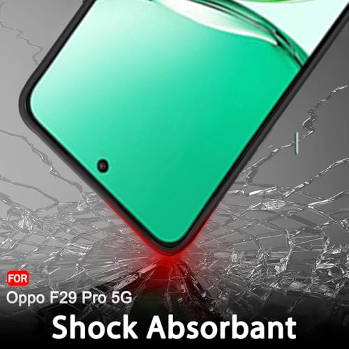 Image of TheGiftKart Sleek Back Cover Case for Oppo F29 Pro 5G | Slim Fit Protective Design | Ultra Matte Finish | Camera Protection Bump | Soft Silicon Back Cover Case for Oppo F29 Pro 5G (Silicone, Black) | Slim Fit