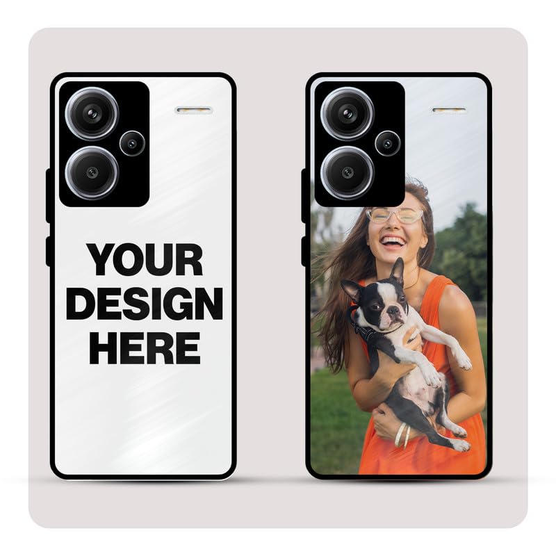 Image of Personalized Back Cover for Redmi Note 13 Pro Plus | Custom Case with Name, Photo or Logo | PrintShield Hybrid with Soft TPU Grip & Scratch Protection