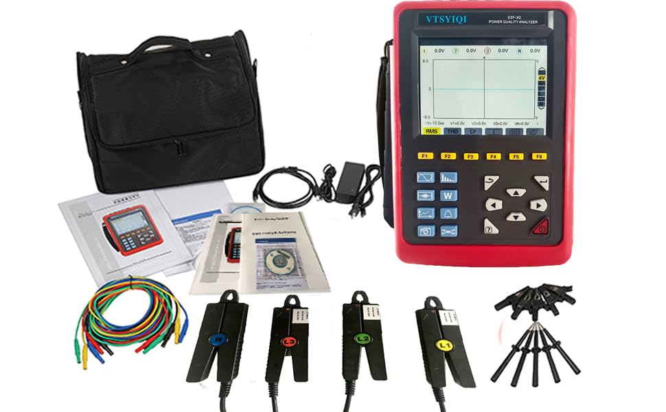 Priekyje view of the VTSYIQI DZF-3Q Power Quality Analyzer