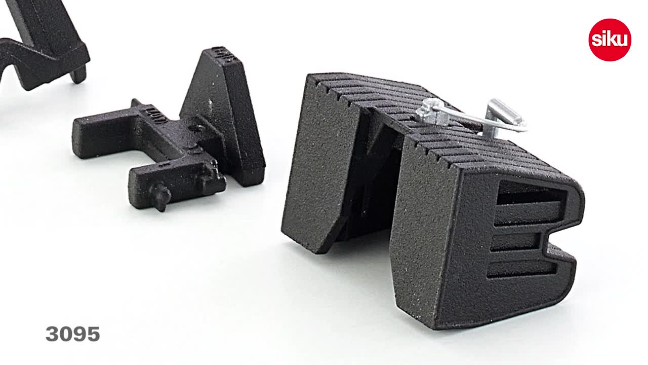 siku 3095, Adapter Set mit Frontgewicht, 1:32, Metall, Schwarz, Passend für Front-und Heckkupplung von siku Traktoren – Bild 8