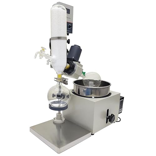 Miniatura 7 de Evaporador rotatorio de laboratorio 110V 2L sistema de destilación al vacío eléctrico wtih120mm Lift para aceites esenciales y laboratorio, control