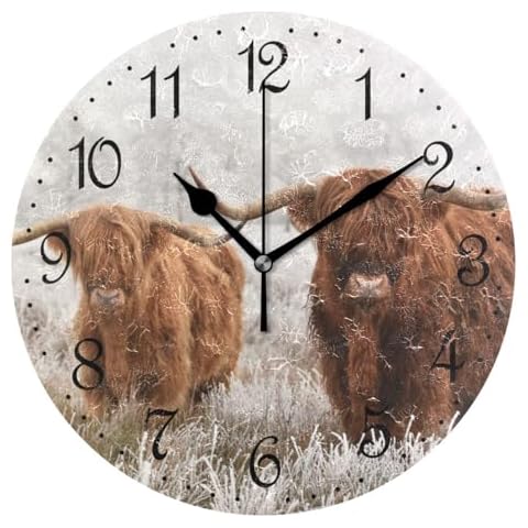 Mnsruu Silent Highlanders Wall Clock Cover