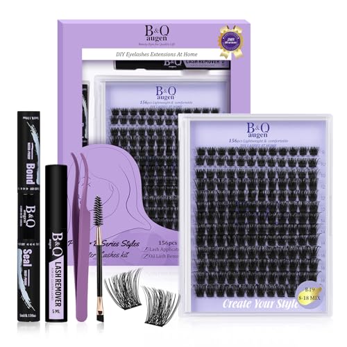 B&Q Wispy Lash Clusters Kit B19 DIY Lash Extension Kit 156PCS Eyelash Kit