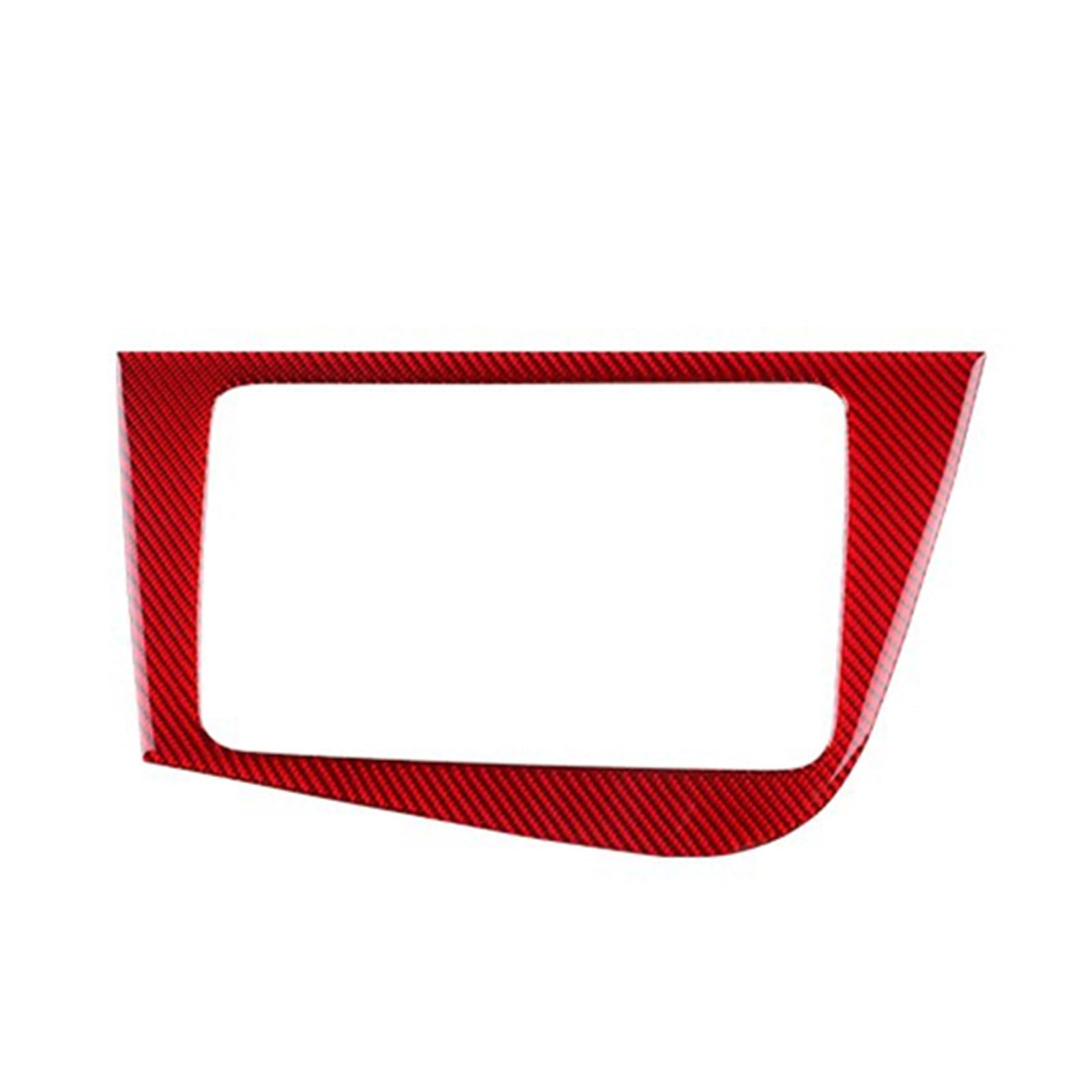 Compatible with Seat for Leon 2005 2006 2007 2008 2009 2010 2011 2012 LHD RHD Car CD Panel Trim Cover Inteior Sticker Accessories Car Decoration(Red,LHD)